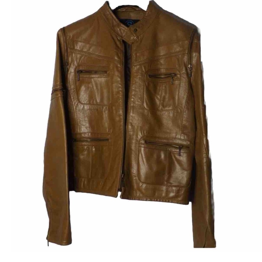 SUPERIOR New York, Tan leather JACKET size 2xl
